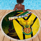 Coat Of Arms South Africa Beach Blanket Protea Unity Heritage