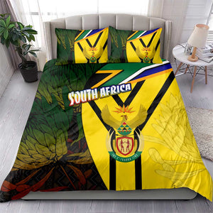 Coat Of Arms South Africa Bedding Set Protea Unity Heritage