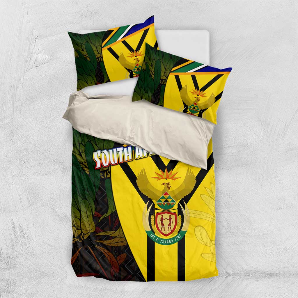 Coat Of Arms South Africa Bedding Set Protea Unity Heritage