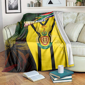 Coat Of Arms South Africa Blanket Protea Unity Heritage