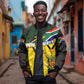 Coat Of Arms South Africa Bomber Jacket Protea Unity Heritage