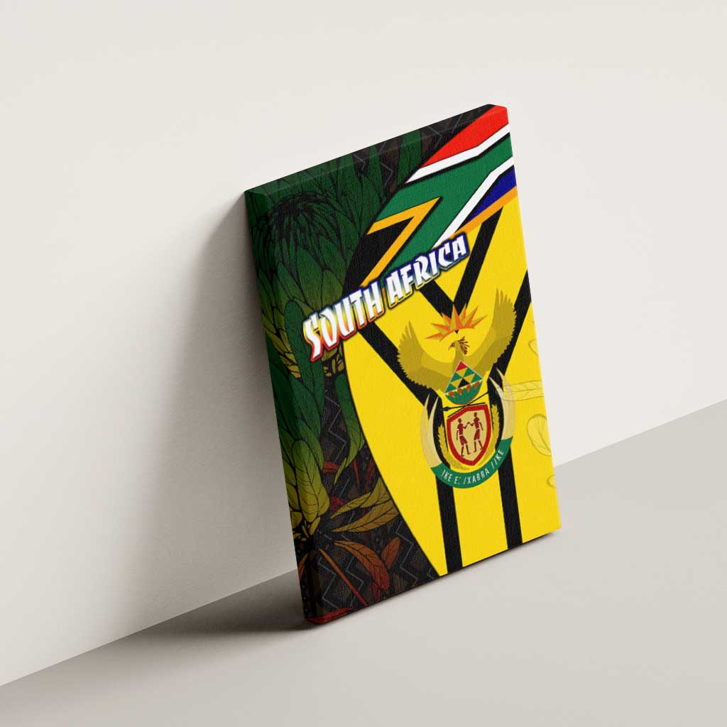 Coat Of Arms South Africa Canvas Wall Art Protea Unity Heritage