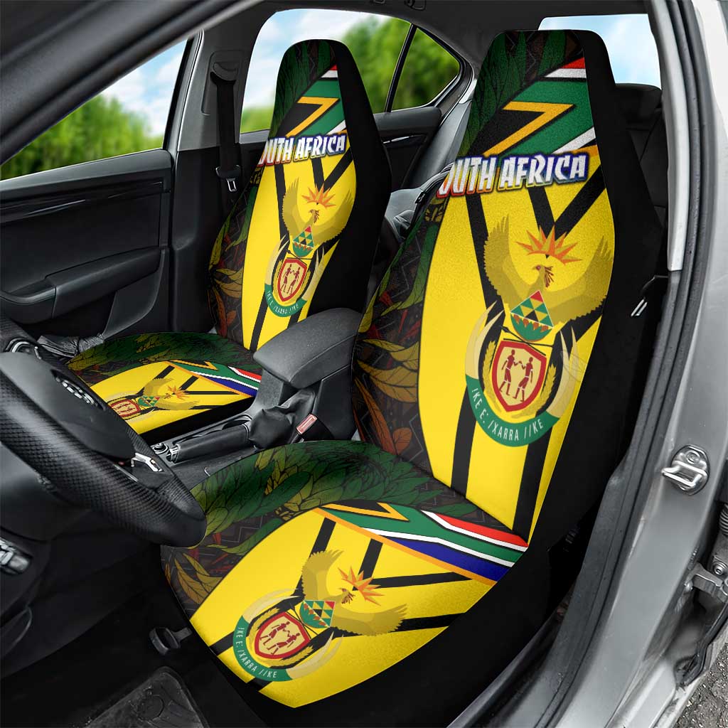 Coat Of Arms South Africa Car Seat Cover Protea Unity Heritage