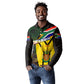 Coat Of Arms South Africa Long Sleeve Polo Shirt Protea Unity Heritage