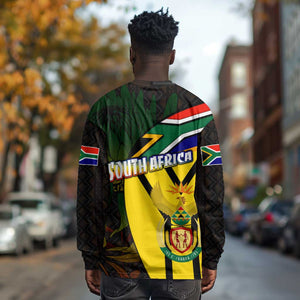 Coat Of Arms South Africa Long Sleeve Shirt Protea Unity Heritage