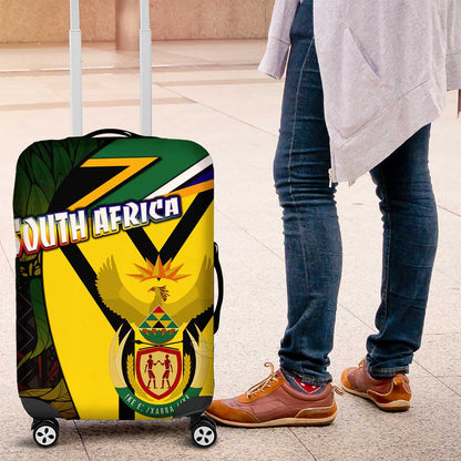 Coat Of Arms South Africa Luggage Cover Protea Unity Heritage