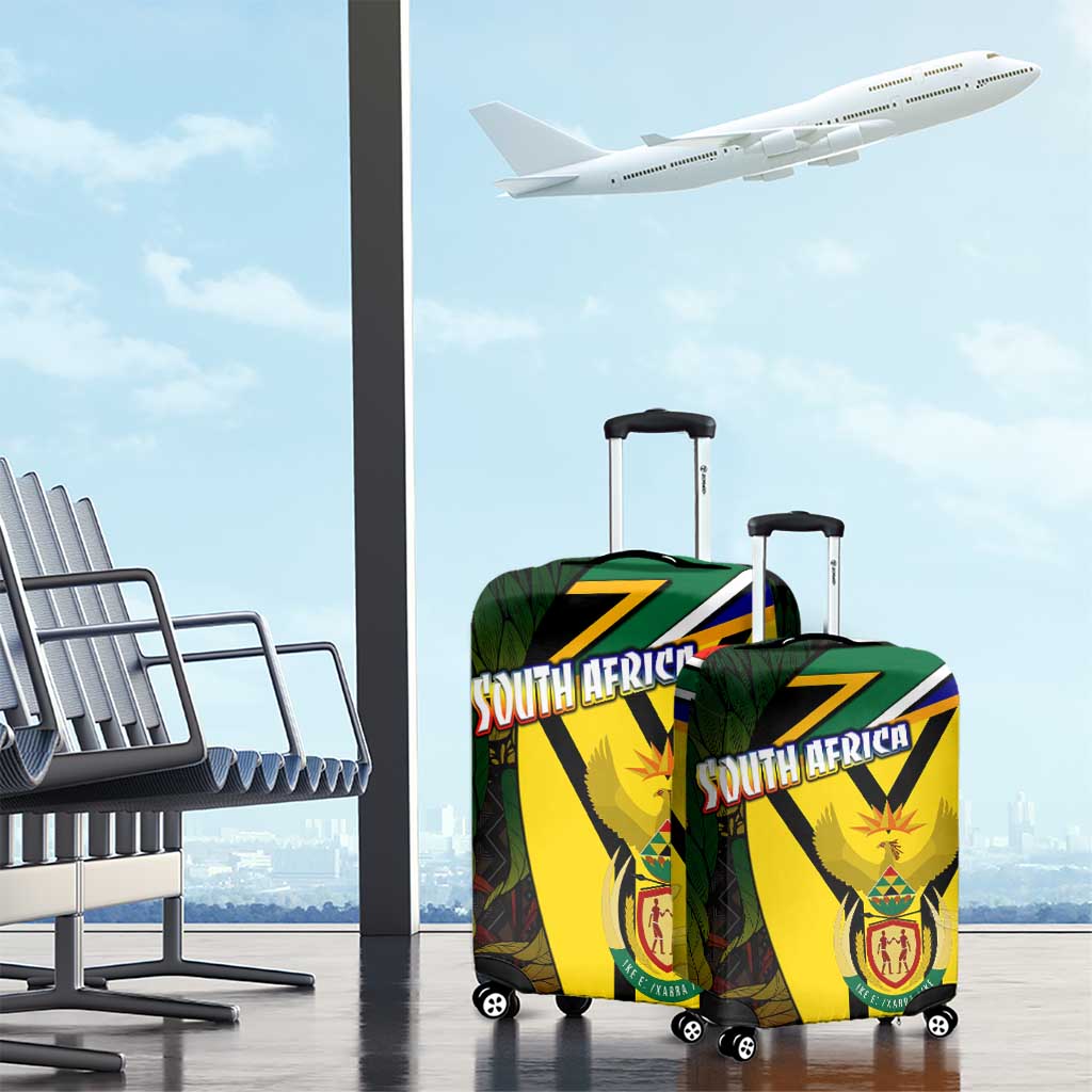 Coat Of Arms South Africa Luggage Cover Protea Unity Heritage