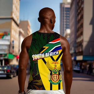 Coat Of Arms South Africa Men Tank Top Protea Unity Heritage