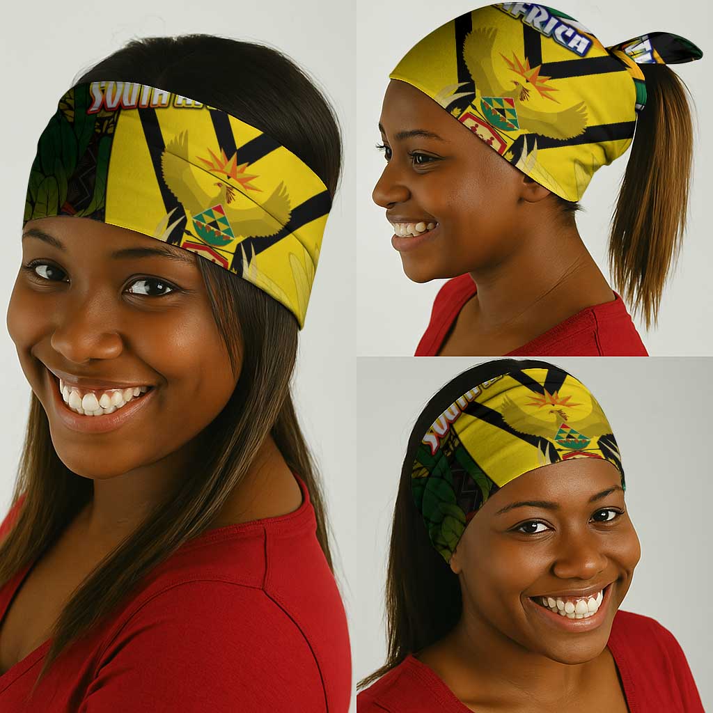 Coat Of Arms South Africa Neck Gaiter Protea Unity Heritage DT02