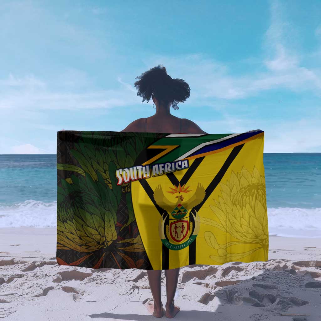 Coat Of Arms South Africa Sarong Protea Unity Heritage