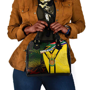 Coat Of Arms South Africa Shoulder Handbag Protea Unity Heritage