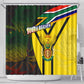 Coat Of Arms South Africa Shower Curtain Protea Unity Heritage