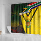 Coat Of Arms South Africa Shower Curtain Protea Unity Heritage