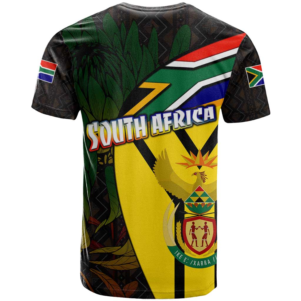 Coat Of Arms South Africa T shirt Protea Unity Heritage