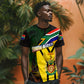 Coat Of Arms South Africa T shirt Protea Unity Heritage