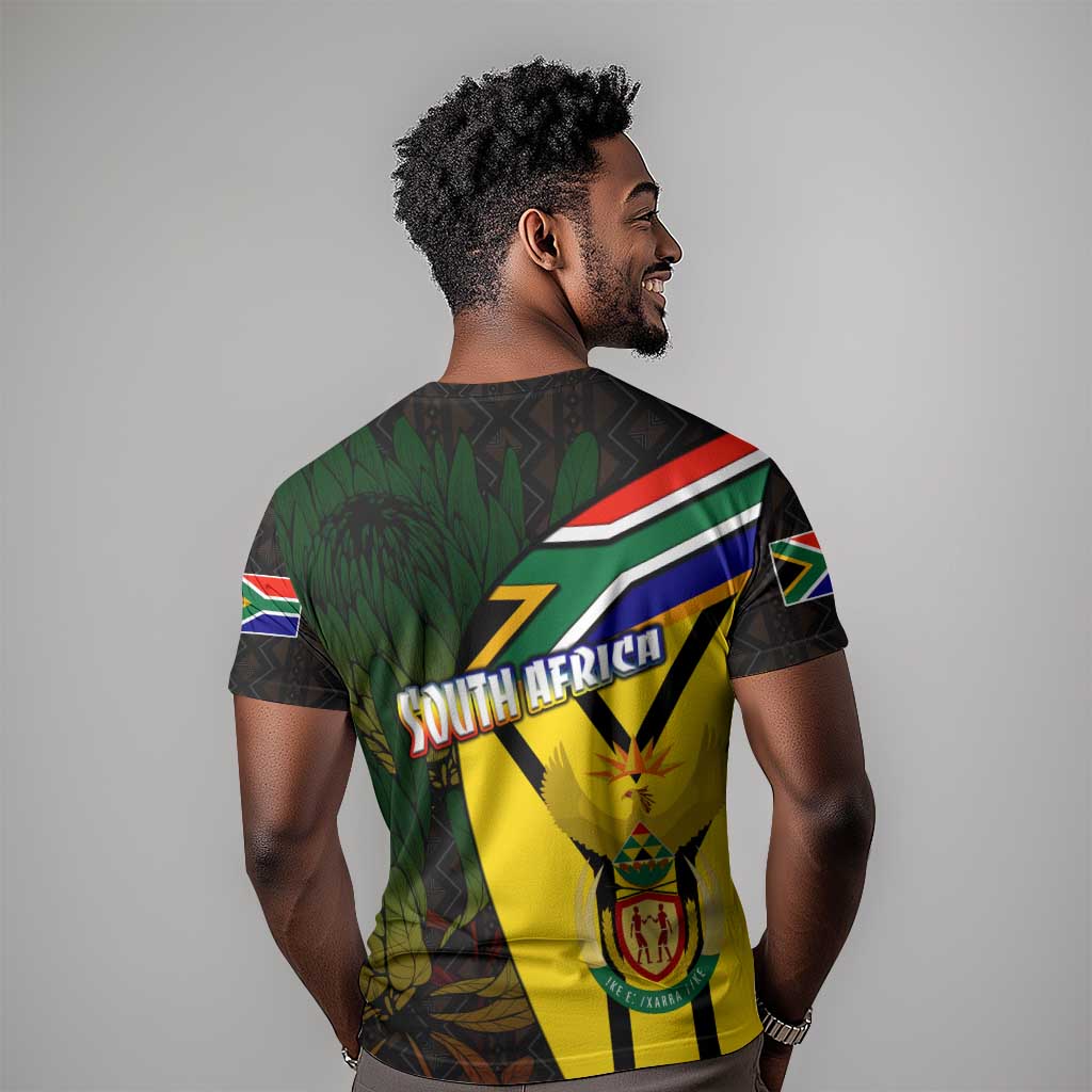 Coat Of Arms South Africa T shirt Protea Unity Heritage