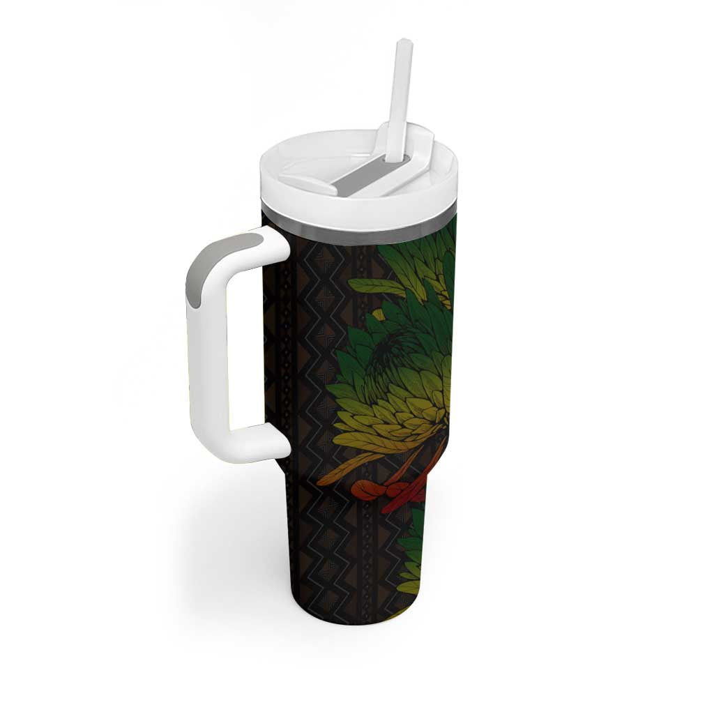 Coat Of Arms South Africa Tumbler With Handle Protea Unity Heritage