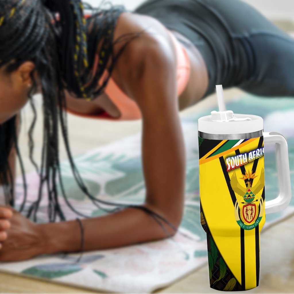 Coat Of Arms South Africa Tumbler With Handle Protea Unity Heritage