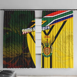 Coat Of Arms South Africa Window Curtain Protea Unity Heritage