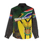 Coat Of Arms South Africa Women Casual Shirt Protea Unity Heritage