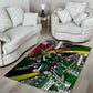 South Africa Fist of Freedom Area Rug Never Give Up