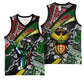 South Africa Fist of Freedom Basketball Jersey Never Give Up - African Pride