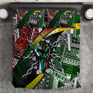 South Africa Fist of Freedom Bedding Set Never Give Up