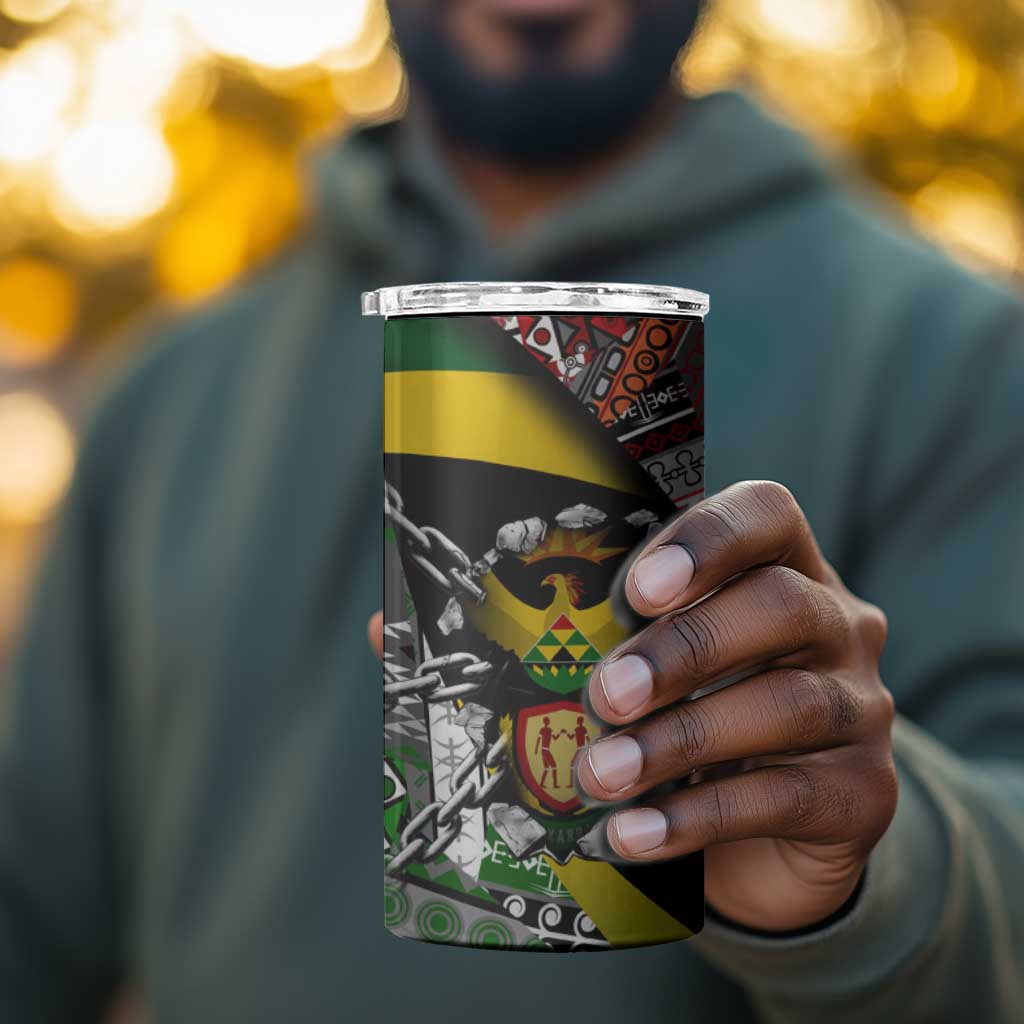 South Africa Fist of Freedom 4 in 1 Can Cooler Tumbler Never Give Up