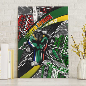 South Africa Fist of Freedom Canvas Wall Art Never Give Up