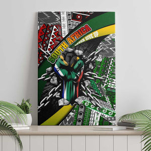 South Africa Fist of Freedom Canvas Wall Art Never Give Up