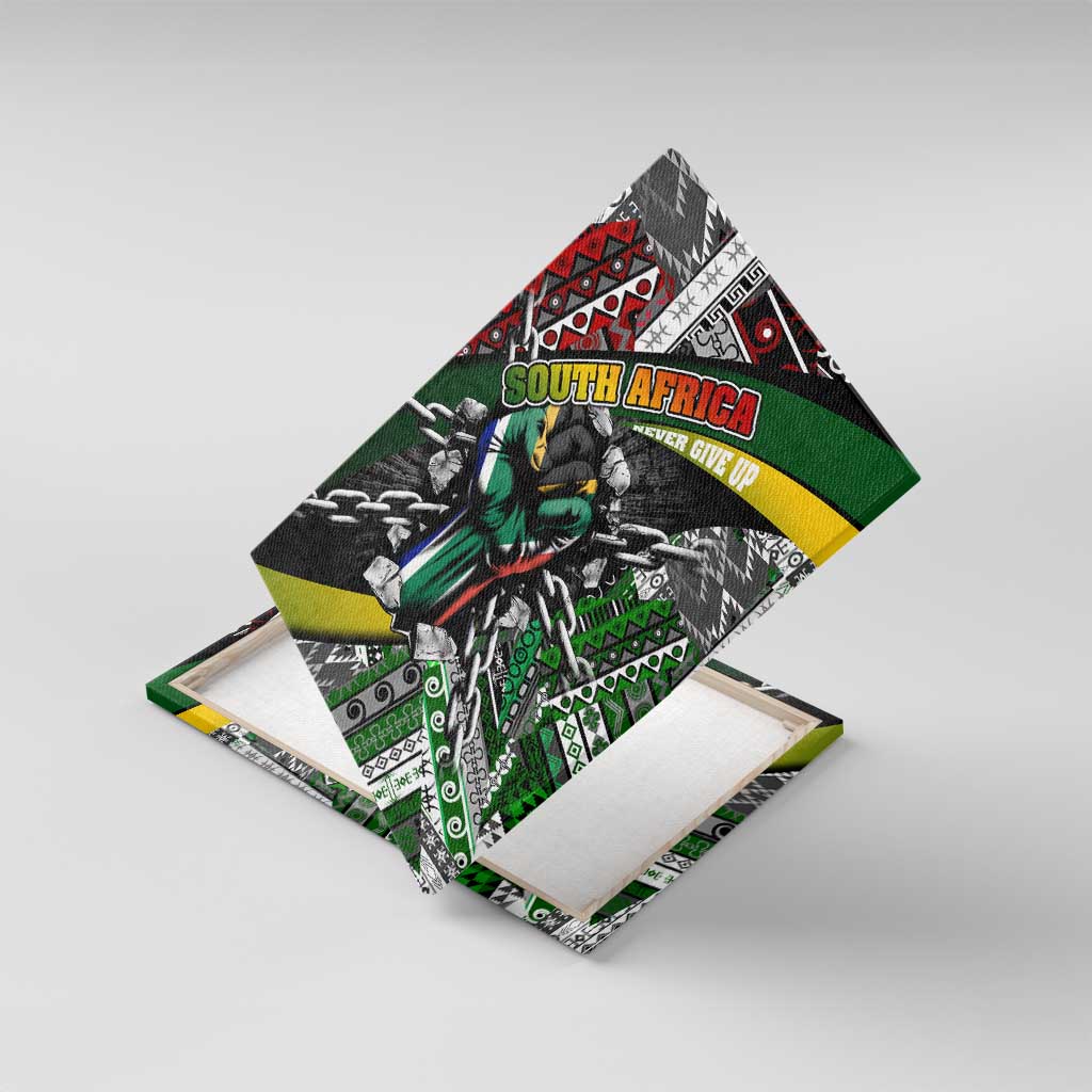 South Africa Fist of Freedom Canvas Wall Art Never Give Up
