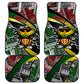 South Africa Fist of Freedom Car Mats Never Give Up