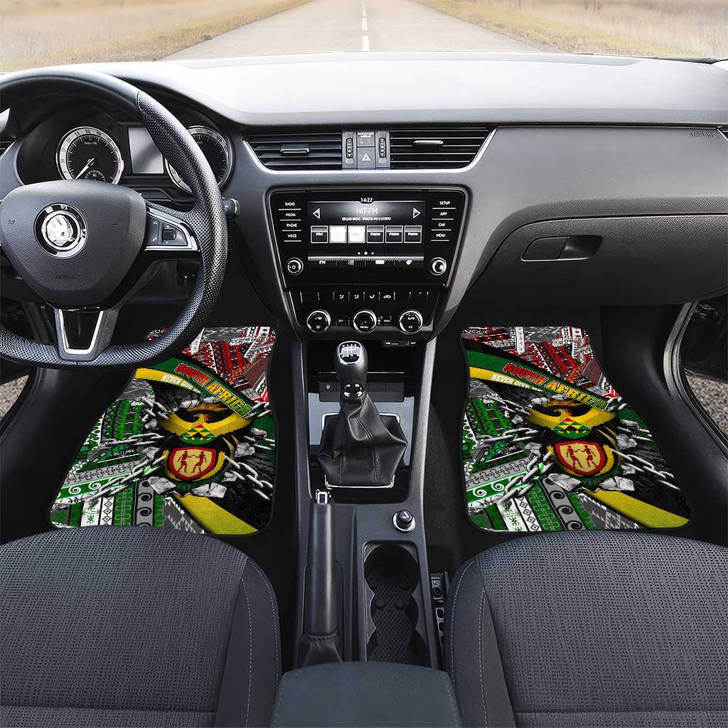 South Africa Fist of Freedom Car Mats Never Give Up