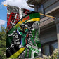 South Africa Fist of Freedom Garden Flag Never Give Up