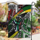 South Africa Fist of Freedom Garden Flag Never Give Up