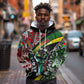 South Africa Fist of Freedom Hoodie Never Give Up