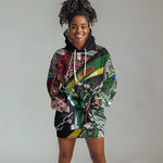 South Africa Fist of Freedom Hoodie Dress Never Give Up