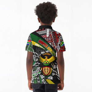 South Africa Fist of Freedom Kid Polo Shirt Never Give Up