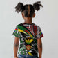 South Africa Fist of Freedom Kid T shirt Never Give Up
