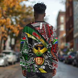 South Africa Fist of Freedom Long Sleeve Shirt Never Give Up