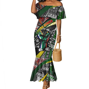 South Africa Fist of Freedom Mermaid Dress Never Give Up