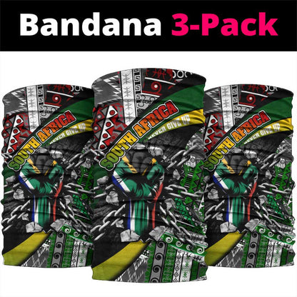 South Africa Fist of Freedom Neck Gaiter Never Give Up DT02
