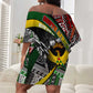 South Africa Fist of Freedom Off Shoulder Short Dress Never Give Up