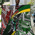 South Africa Fist of Freedom Quilt Never Give Up