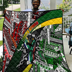 South Africa Fist of Freedom Quilt Never Give Up