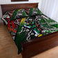 South Africa Fist of Freedom Quilt Bed Set Never Give Up
