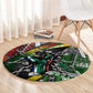 South Africa Fist of Freedom Round Carpet Never Give Up