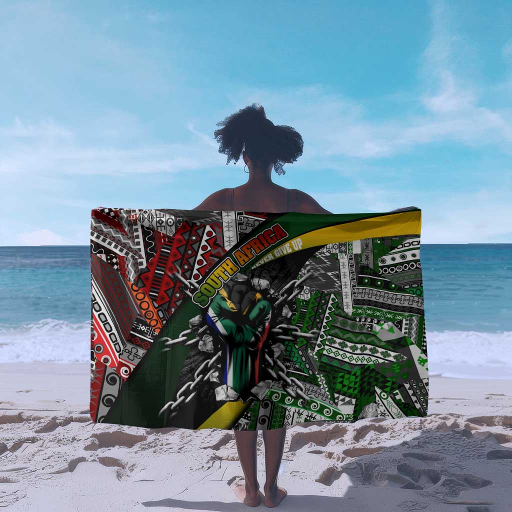 South Africa Fist of Freedom Sarong Never Give Up