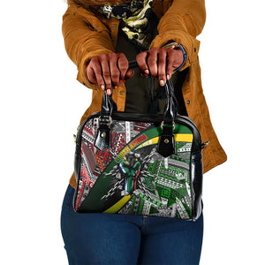 South Africa Fist of Freedom Shoulder Handbag Never Give Up