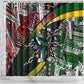 South Africa Fist of Freedom Shower Curtain Never Give Up